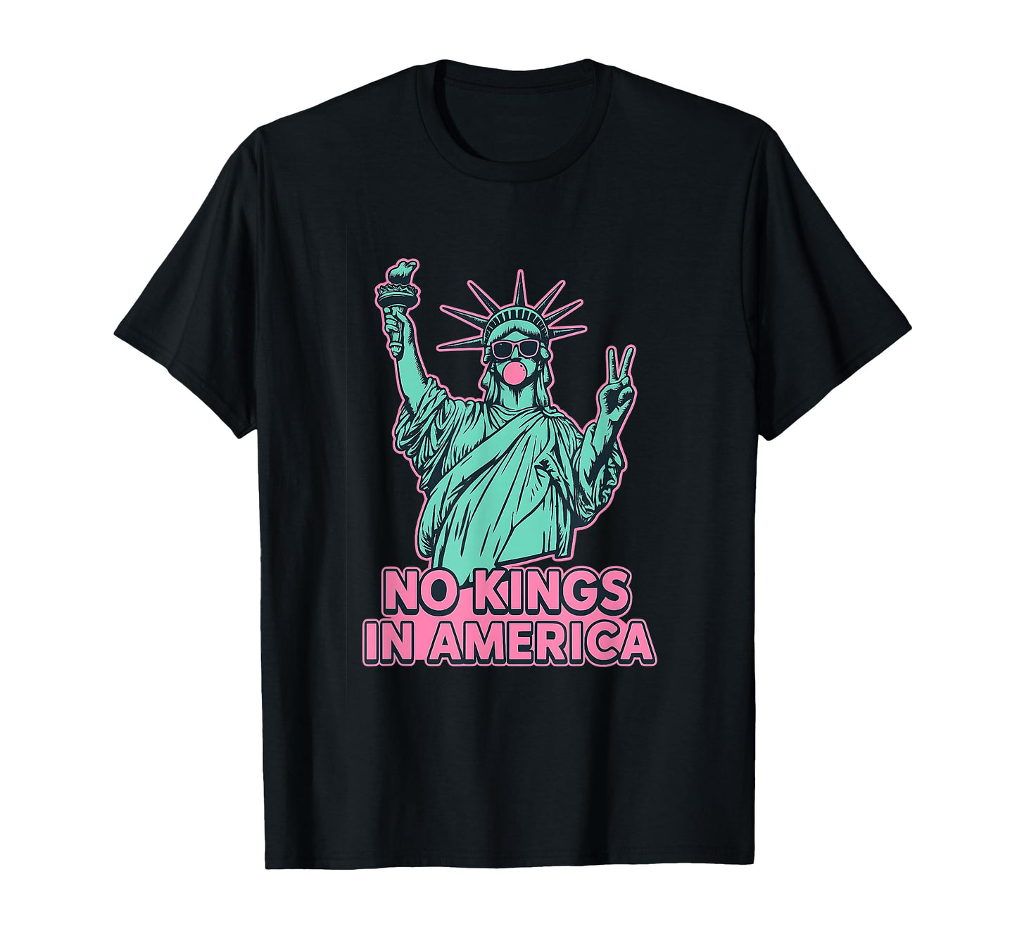 No Kings in America Statue Liberty Usa women's girl T-Shirt