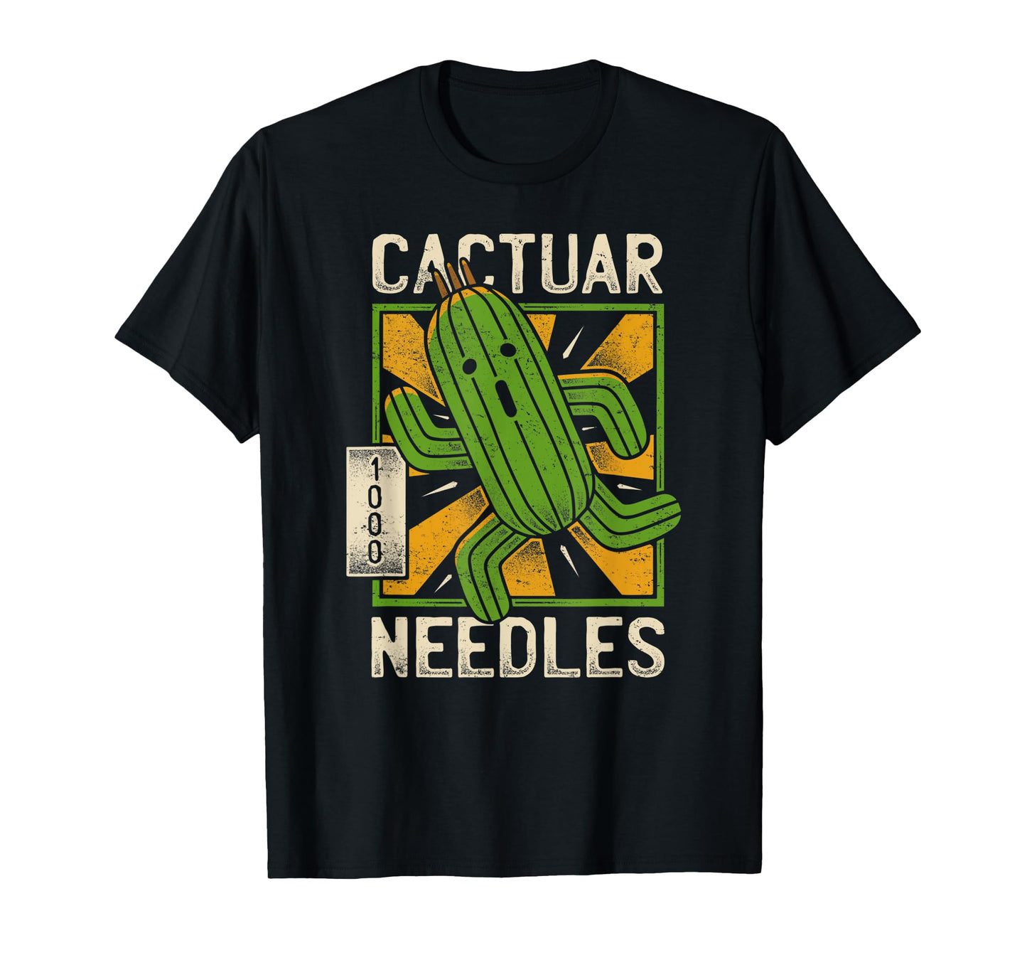 Vintage Cactuar Needles Lover Cactus Plants Gaming Run T-Shirt