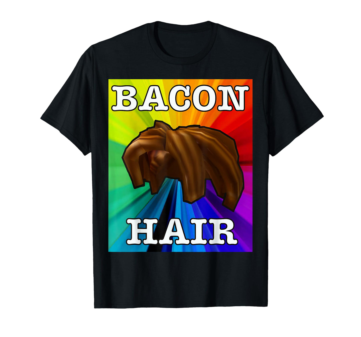 Colorful bacon hair design for boy or girl gamers T-Shirt