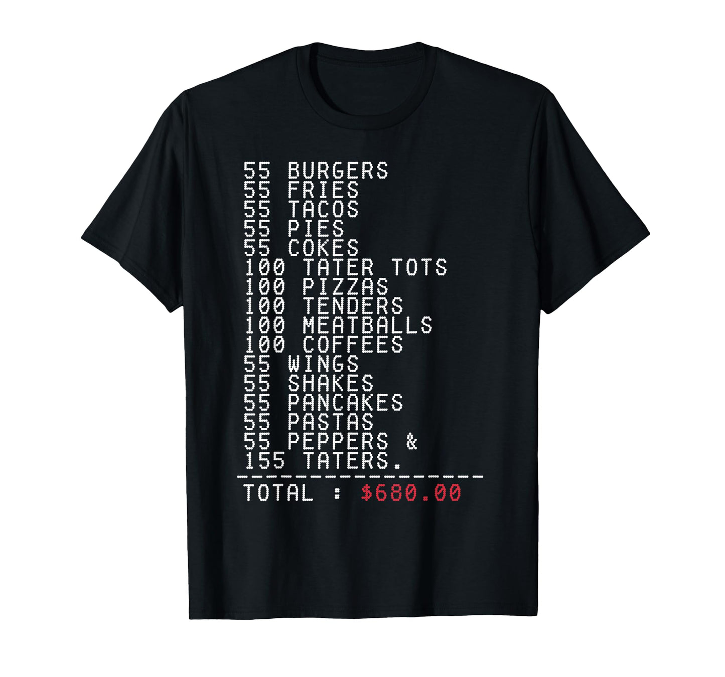 55 Burgers 55 Fries I Think You Should Leave Funny T-Shirt