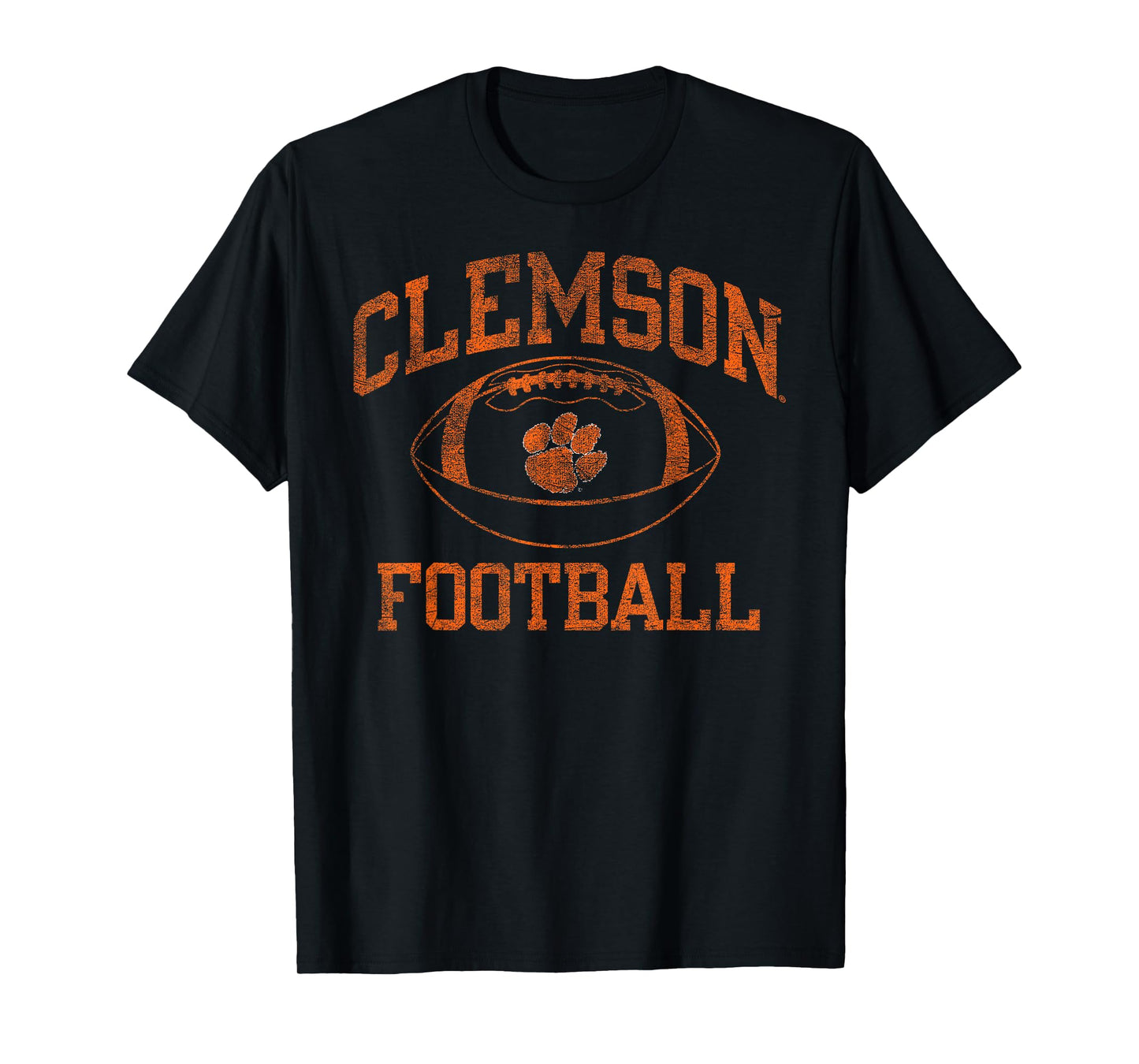 Elite Authentics Purple Clemson Tigers Football T-Shirt, Men's, Small, Short Sleeve, Crew Neck, Polyester 100%, Officially Licensed, Clemson Fans, Students, Alumni, and Families