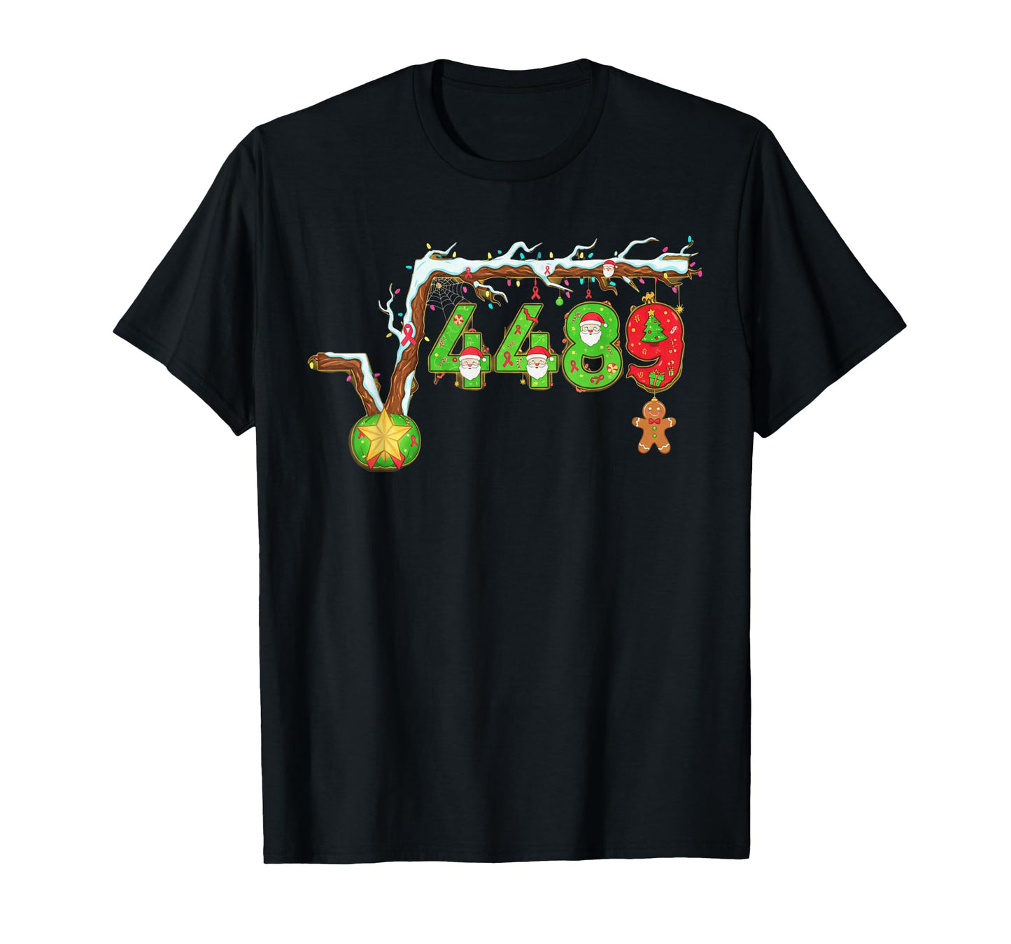 Funny Root Six Seven 67 Meme Funny Christmas Cookies Xmas T-Shirt