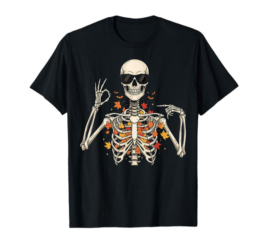 67 Skeleton Meme Funny Six Seven Gen Alpha Halloween T-Shirt