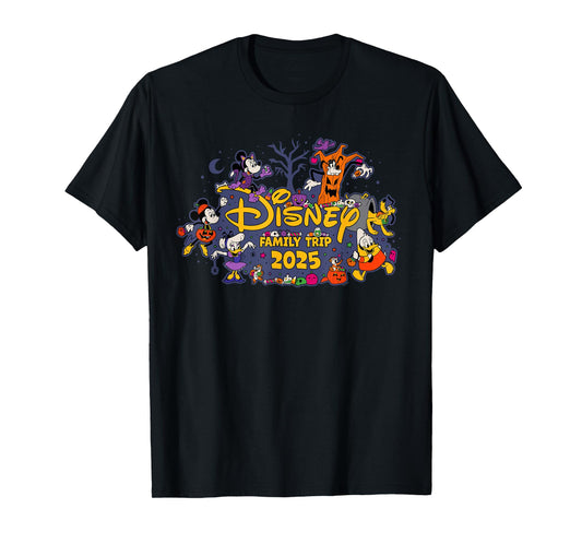 Disney Halloween Family Trip 2025 Mickey & Pals Matching T-Shirt