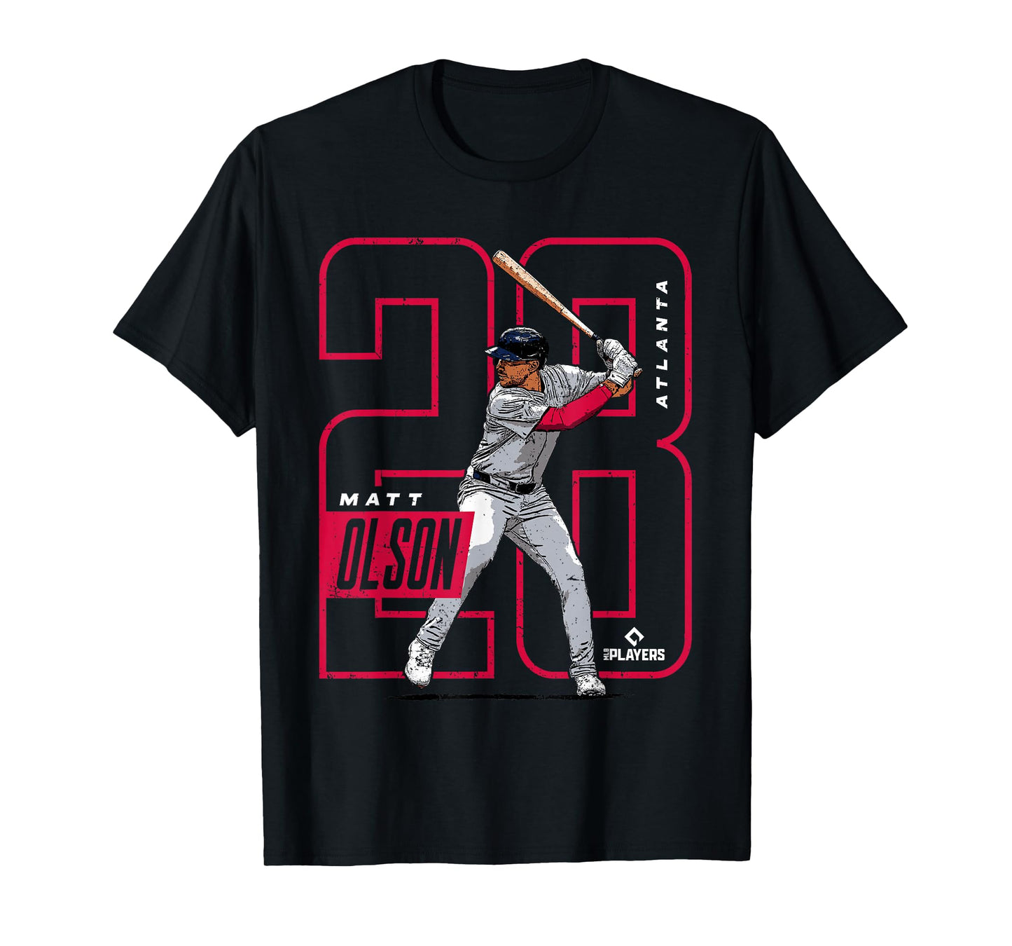 Matt Olson | Atlanta Baseball MLB Players | MLBOLS4025-S T-Shirt