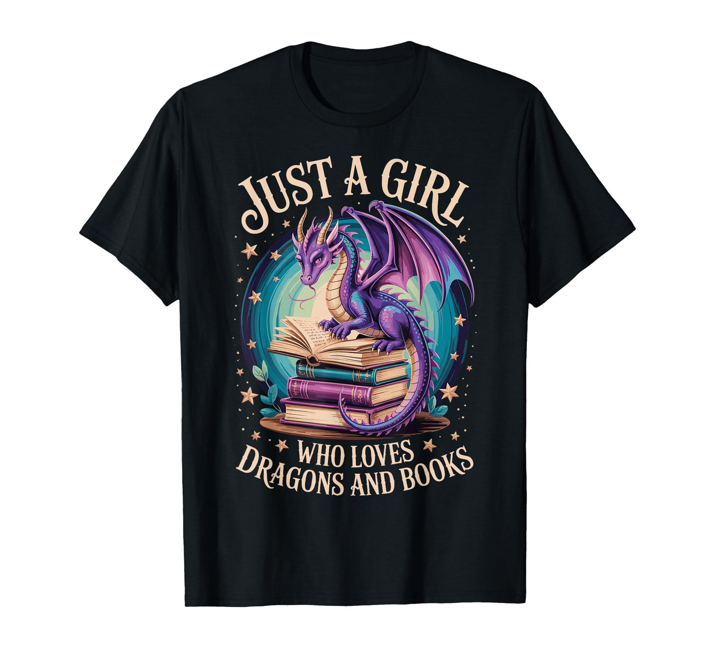 Just A Girl Who Loves Dragons And Books T-Shirt