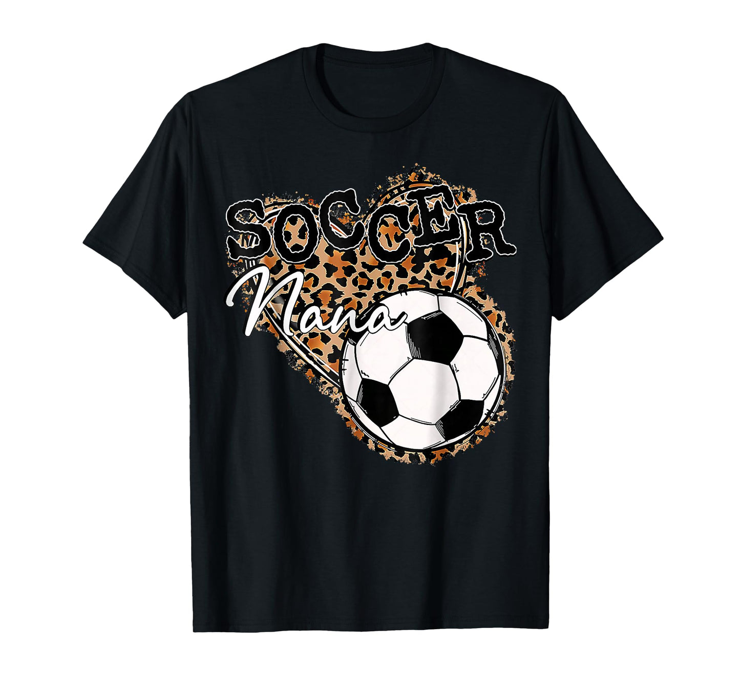 Soccer Nana Leopard Mother's Day T-Shirt