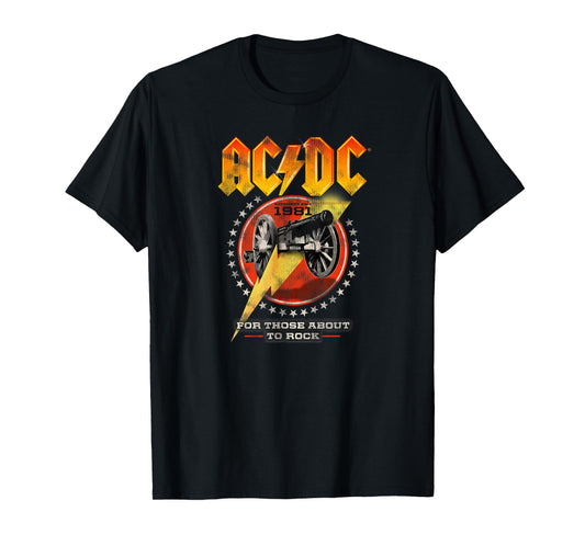 AC/DC Rock Music Band For Those About To Rock 1981 T-Shirt