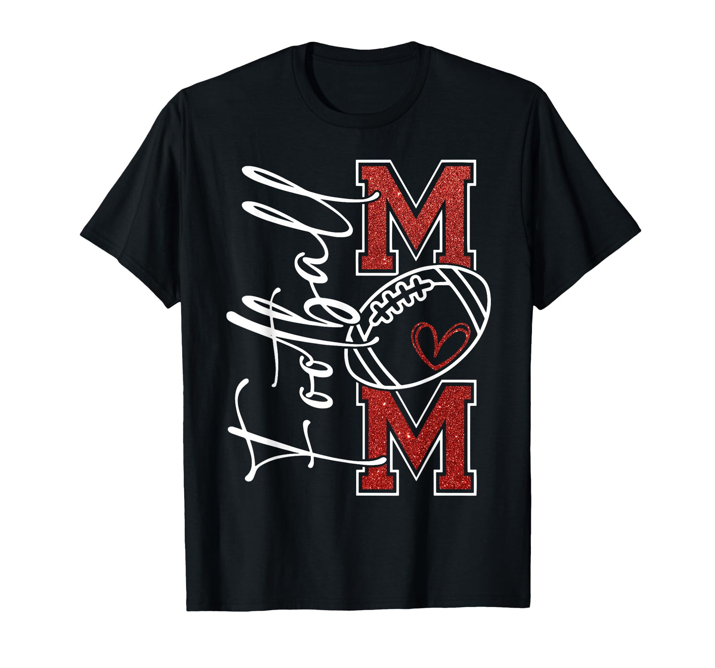 Football Mama Go Cheer Football Mom Game Day Mother's Day T-Shirt