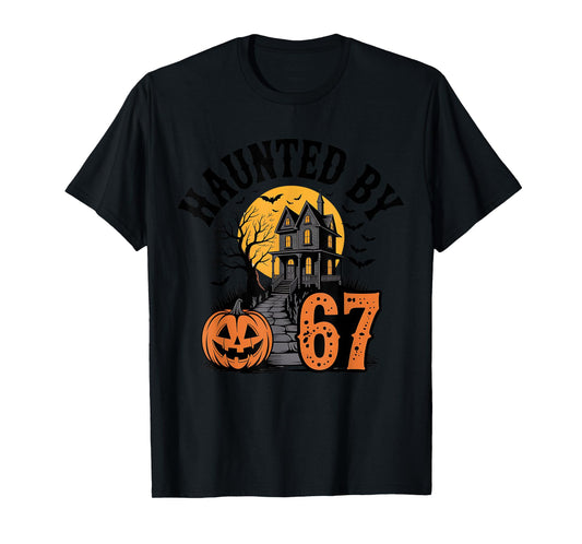 67 Meme Halloween Haunted Spooky - Six Seven Gen Alpha Z T-Shirt