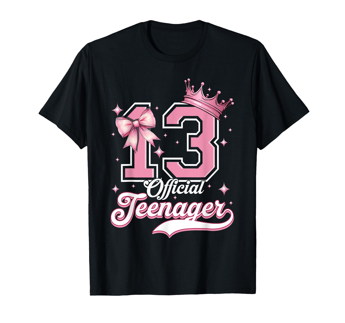 13 Year Old Coquette Bow Official Teenager 13th Birthday T-Shirt