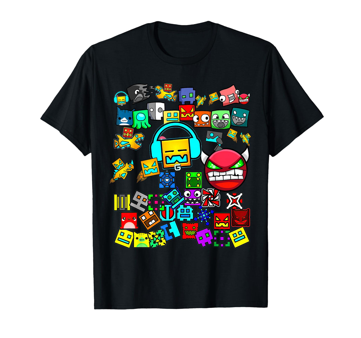 Video Gamer Lover Dash Video Game Geometry T-Shirt