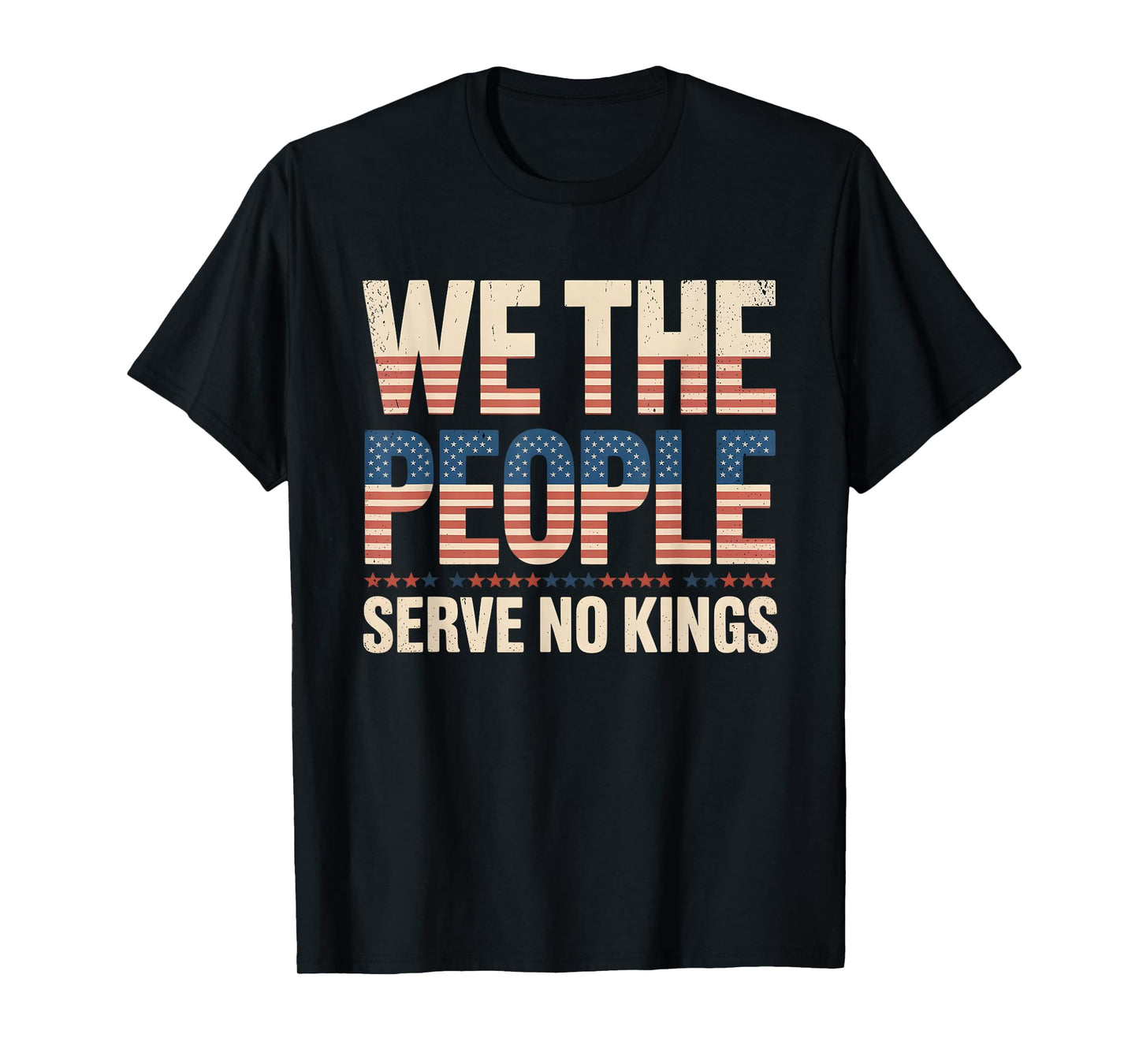 No Kings in America Democracy We The People Patriotic T-Shirt