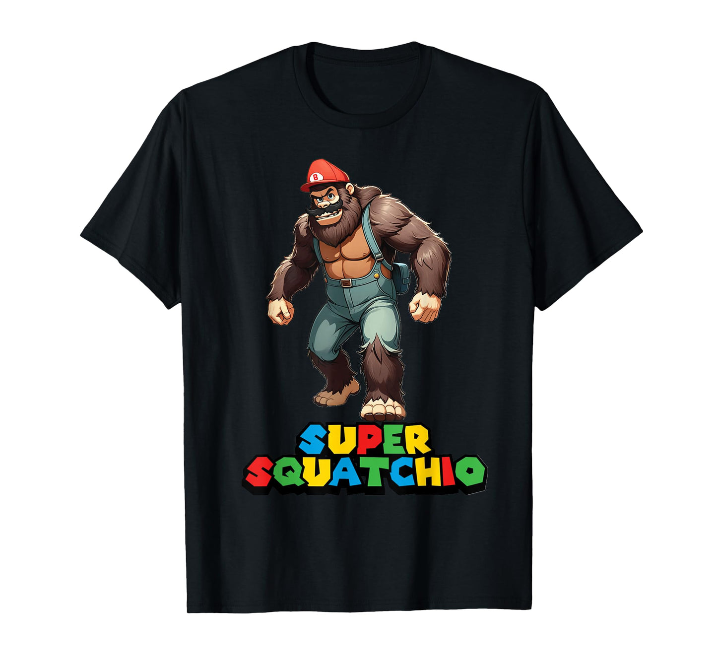 cute sasquatch Bigfoot Gamer Gaming kids boys girls toddler T-Shirt