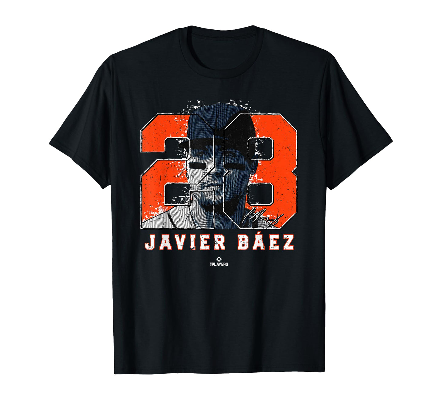 Javier Baez Silhouette Detroit Michigan MLBPA T-Shirt