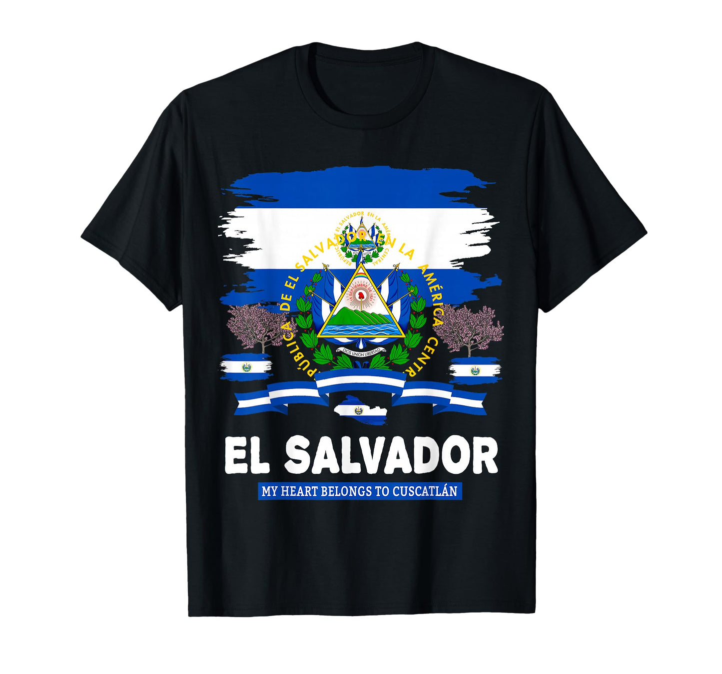 El Salvador Flag Outfit Idea for Women & Hispanic Salvadoran T-Shirt