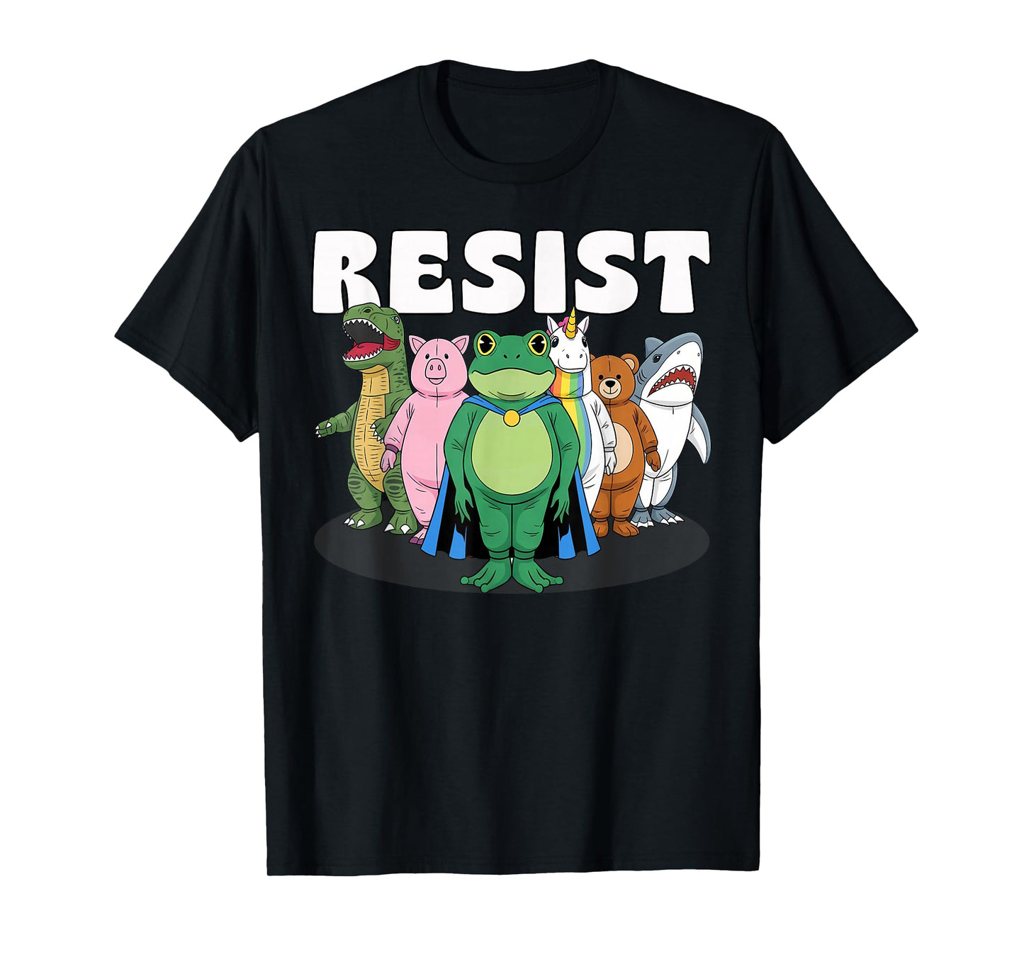 Resist No King Portland Frog Costume Activists Group Frog T-Shirt