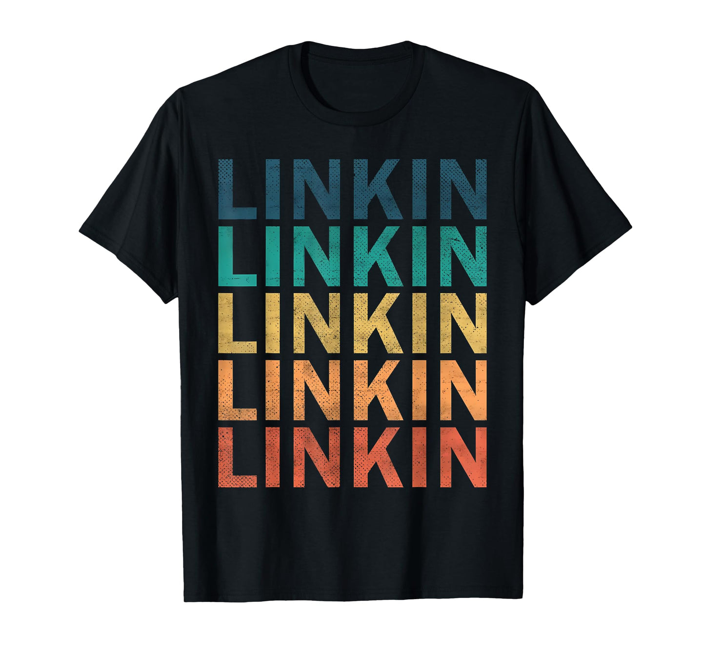 Love Heart Linkin Tee Grunge Vintage Style Black Linkin Meme T-Shirt