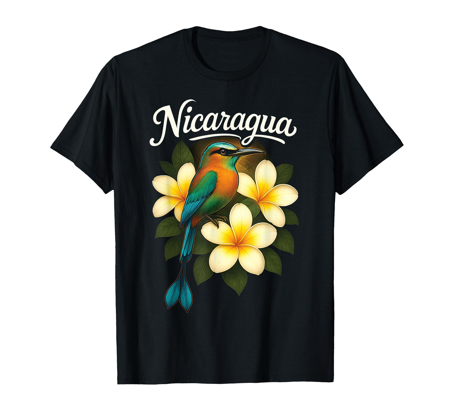 Nicaragua Guardabarranco Sacuanjoche Torogoz 505 Nicoya Flor T-Shirt