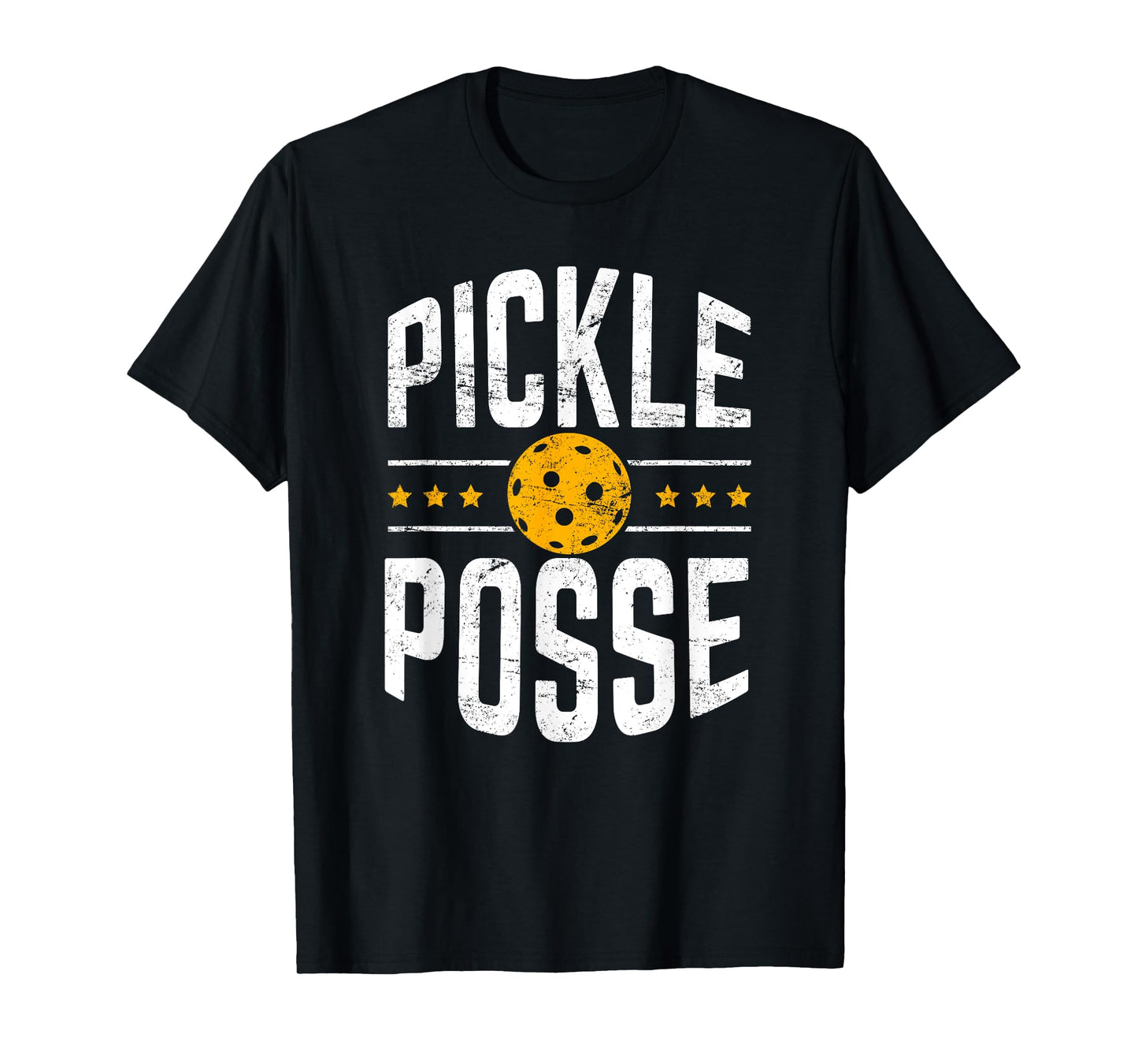 Pickle Posse Funny Pickleball Player Coach Team T-Shirt