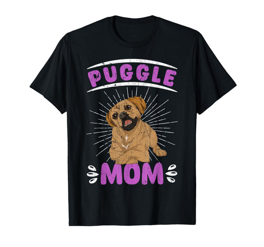 Dog Lover Puggle Mom Dog Owner Mothers Day Pet Owner Puggle T-Shirt