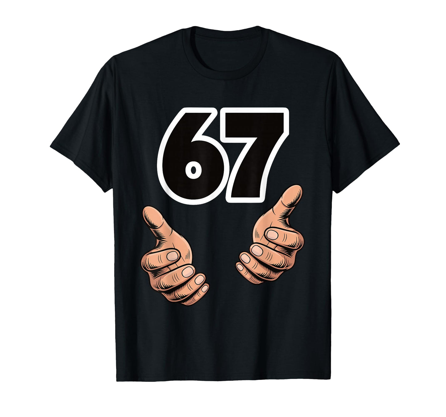 Funny 6 7 Meme Gen Alpha Slang Six Seven T-Shirt