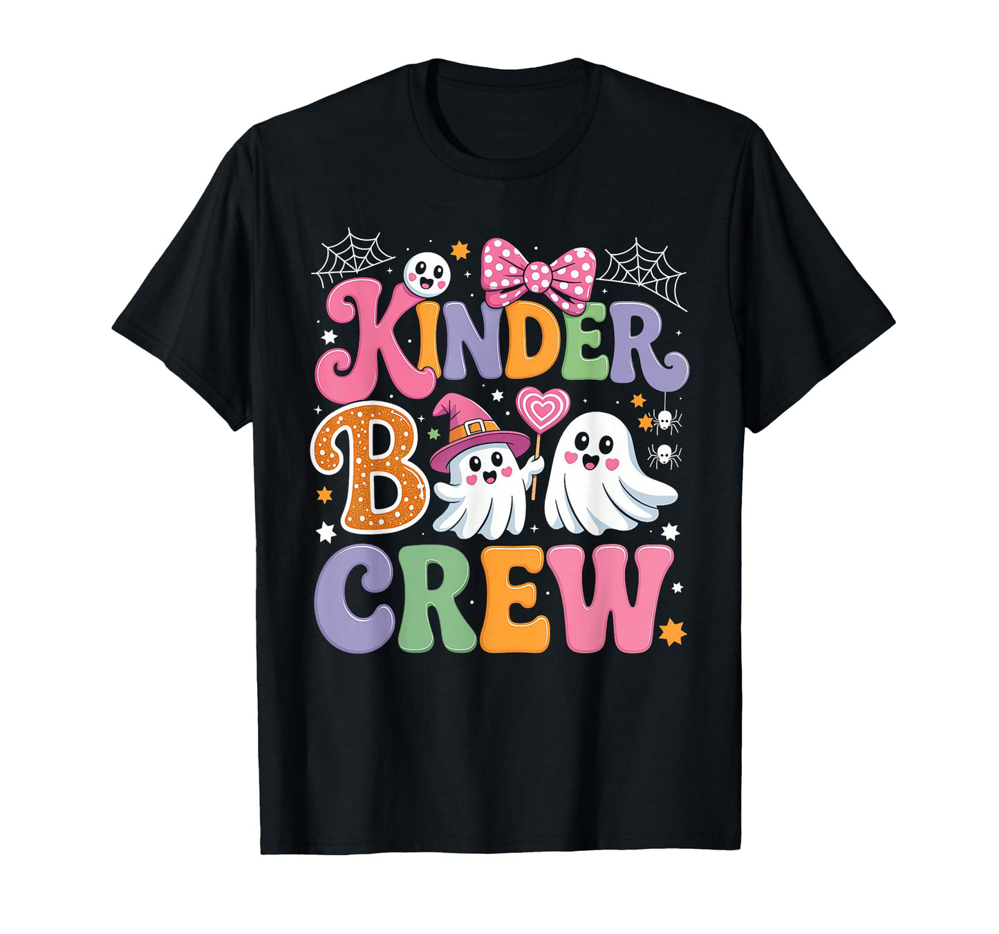 Kinder Boo Crew Kindergarten Teacher Student Halloween T-Shirt