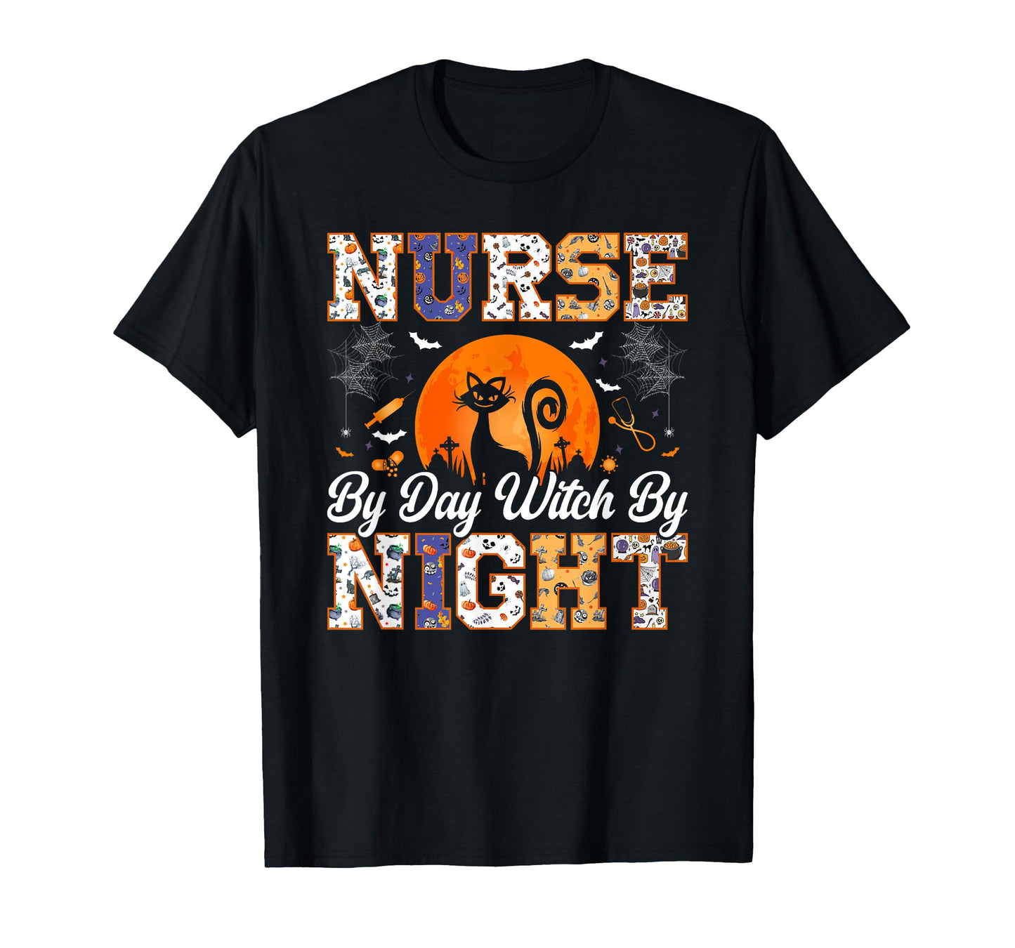 Night Halloween Boo Crew Nurse Halloween For Nurses RN T-Shirt