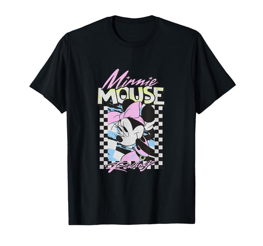 Disney Mickey and Friends Retro Racing Checkered Flag T-Shirt