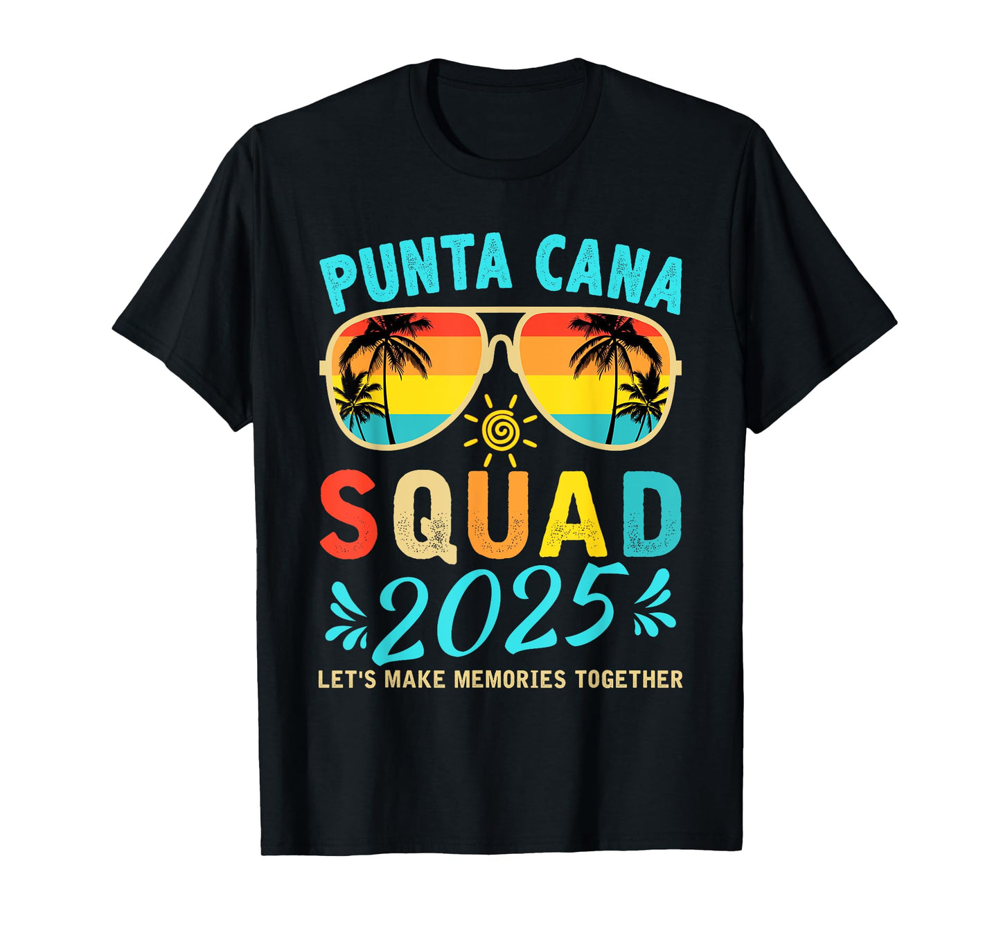 Punta Cana Squad 2025 Funny Groovy Reunion Friends Trip T-Shirt