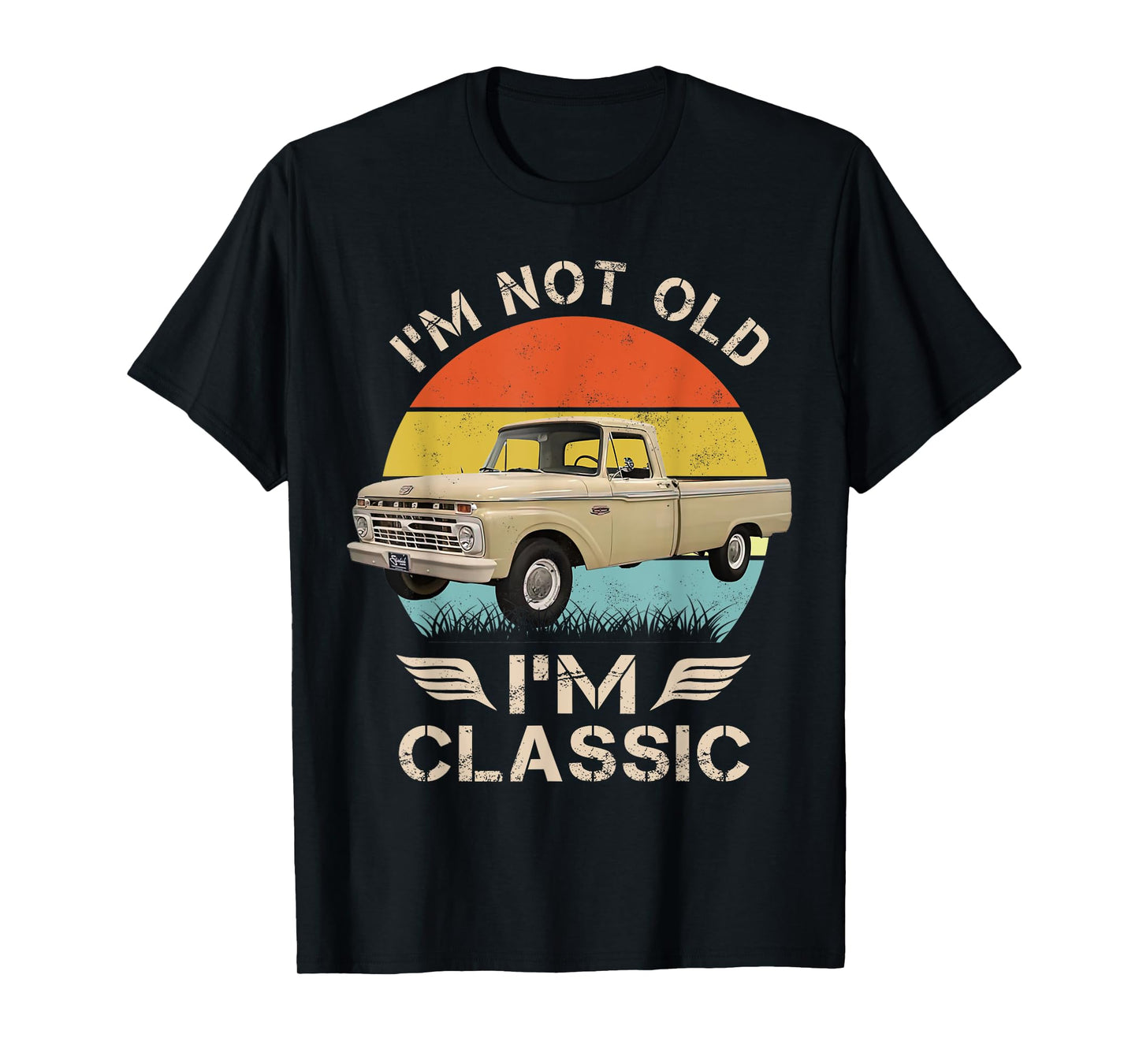 1966 classic f100 Beige T-Shirt, Small, Black