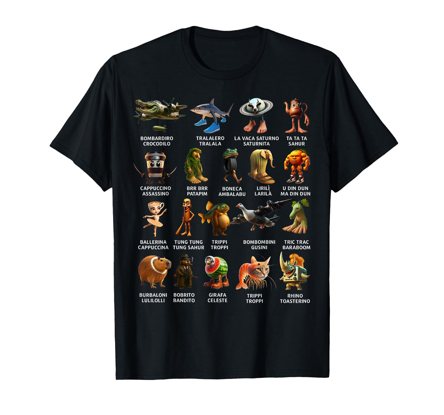 Italian Brainrot List T-Shirt