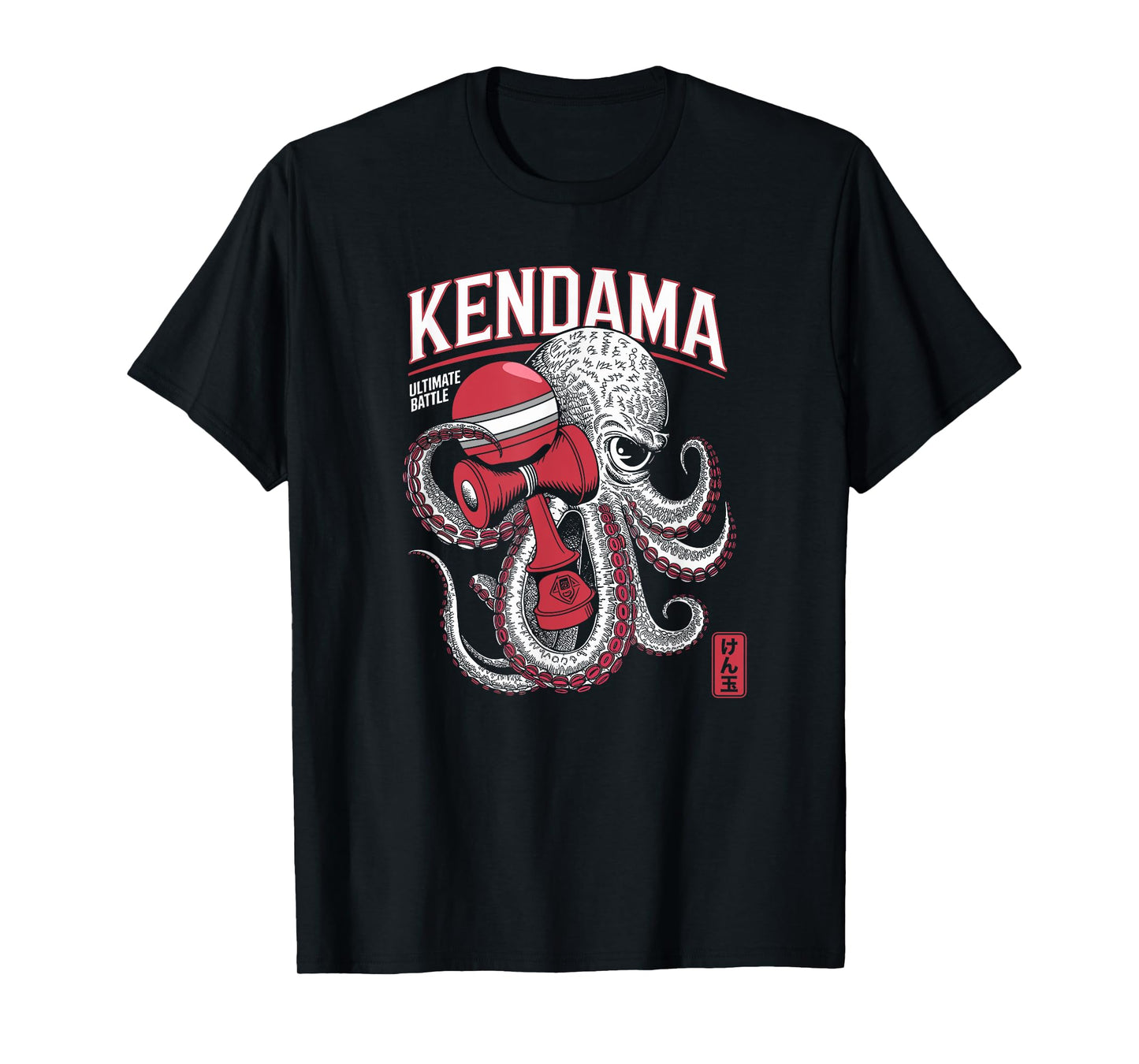 Kendama Harajuku Tokyo Octopus Kendama Battle Souvenir T-Shirt
