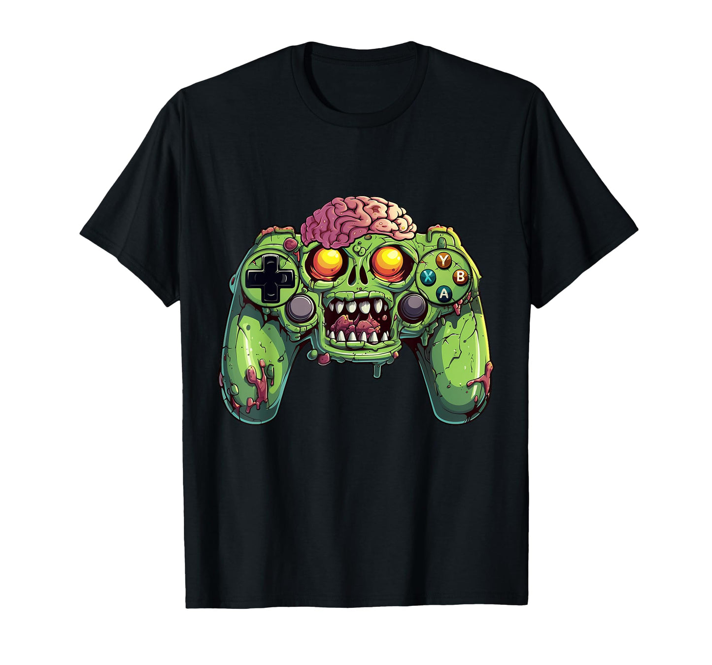 Halloween Skeleton Zombie Gaming Controllers Mummy Boys Kids T-Shirt