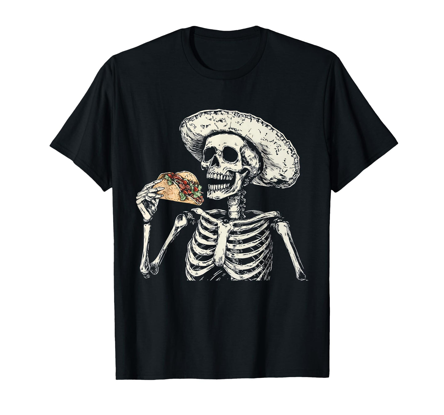 Mexican Skeleton Taco Lover T-Shirt