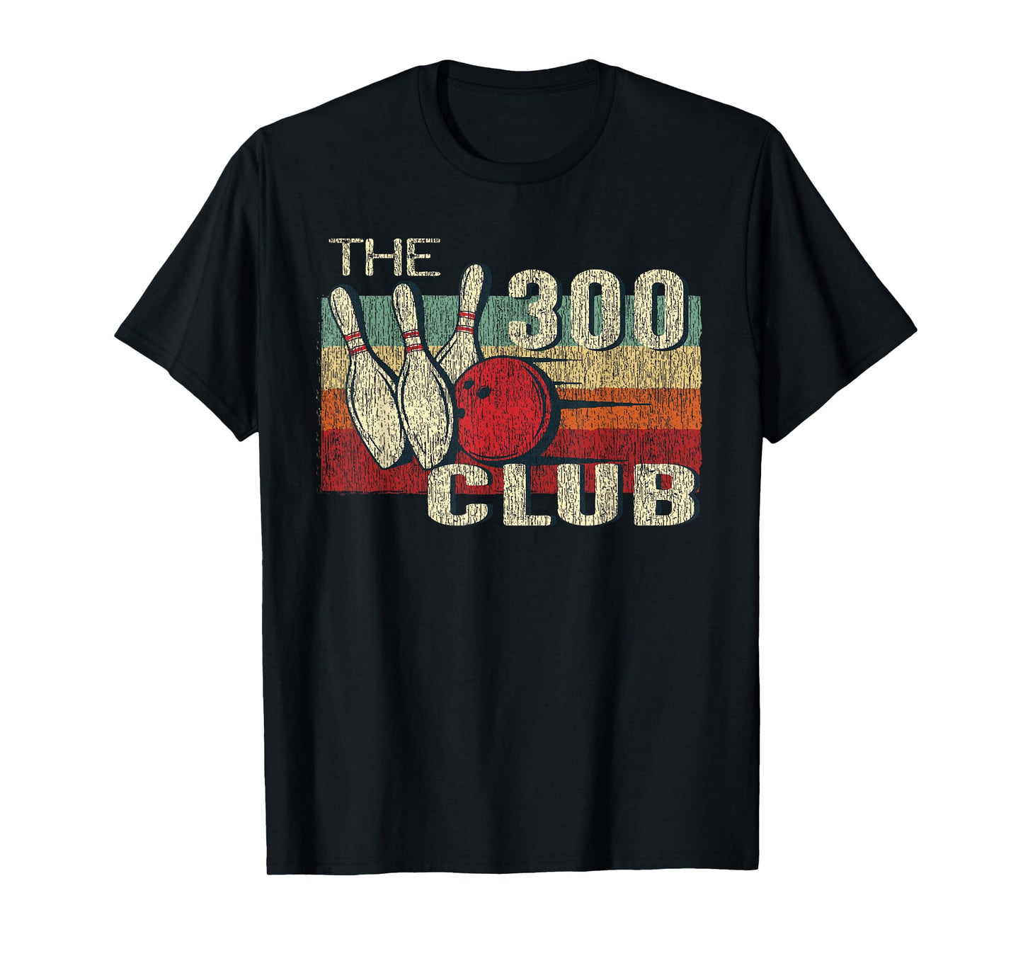 Retro Vintage 300 Club T Shirt - Perfect Bowling Game Shirt T-Shirt