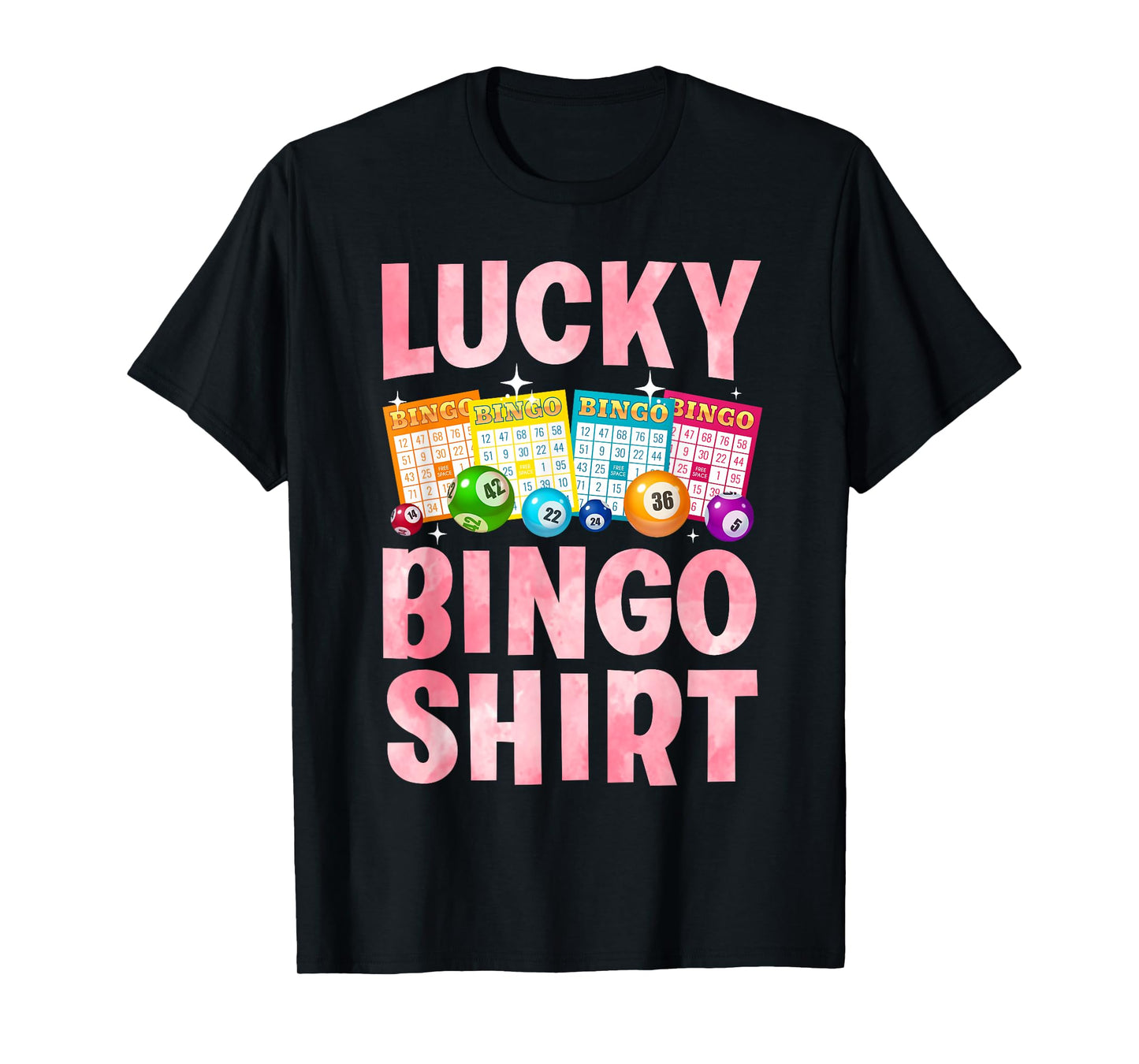 Cute Lucky Bingo Art For Men Women Game Player Bingo Lovers T-Shirt