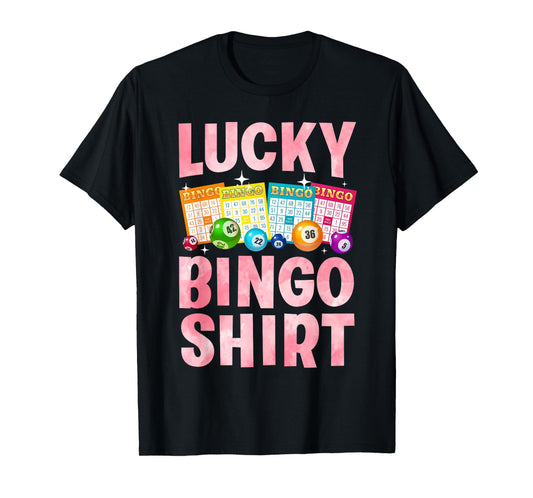 Cute Lucky Bingo Art For Men Women Game Player Bingo Lovers T-Shirt