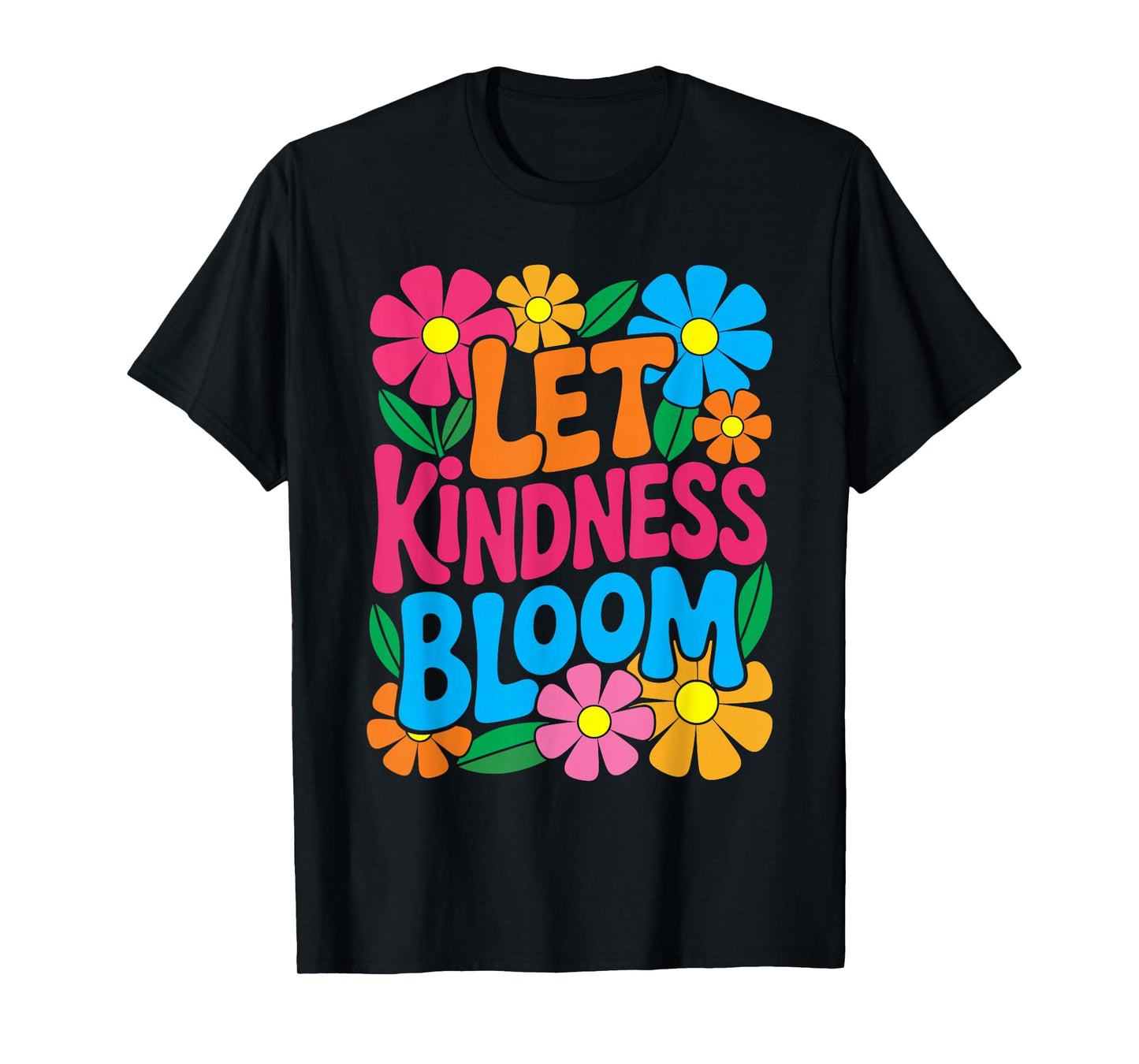 Let Kindness Bloom Flower Floral Retro Vintage Wildflower T-Shirt