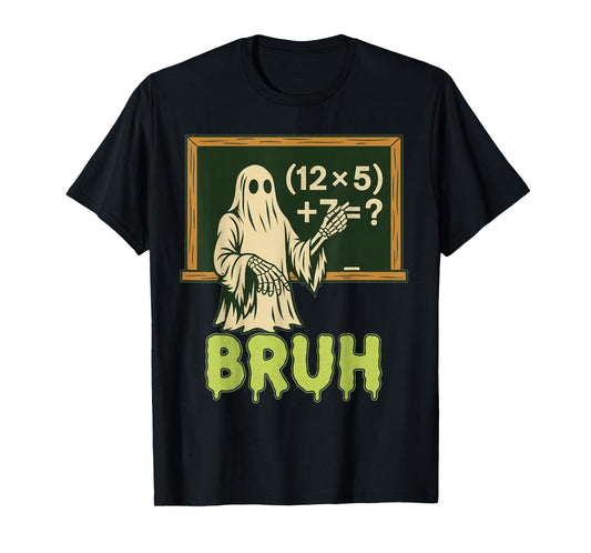67 Teacher Halloween Ghost Six Seven Meme Brainrot Math Joke T-Shirt