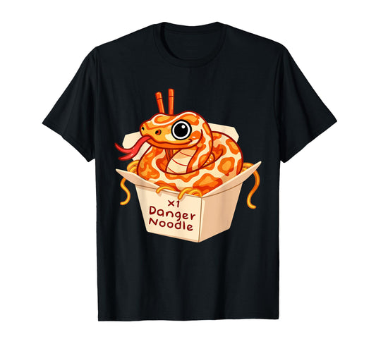 Danger Noodles Snake Ball Python Reptile Snakes Meme Snek T-Shirt