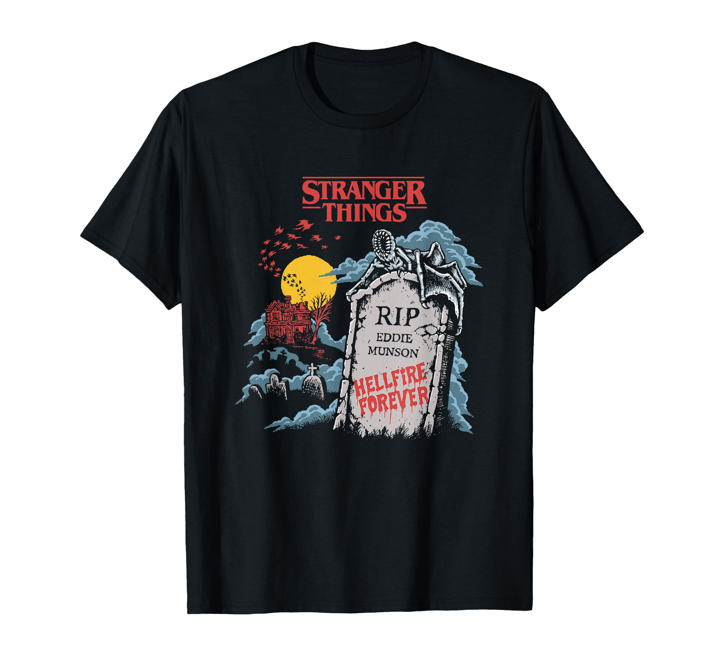 Stranger Things Hellfire Forever R.I.P Eddie Munson T-Shirt