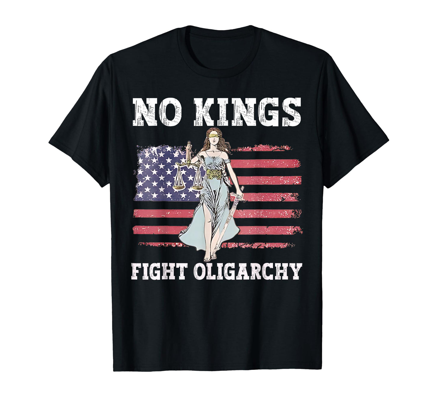 No Kings Fight Oligarchy No Kings in America Women T-Shirt