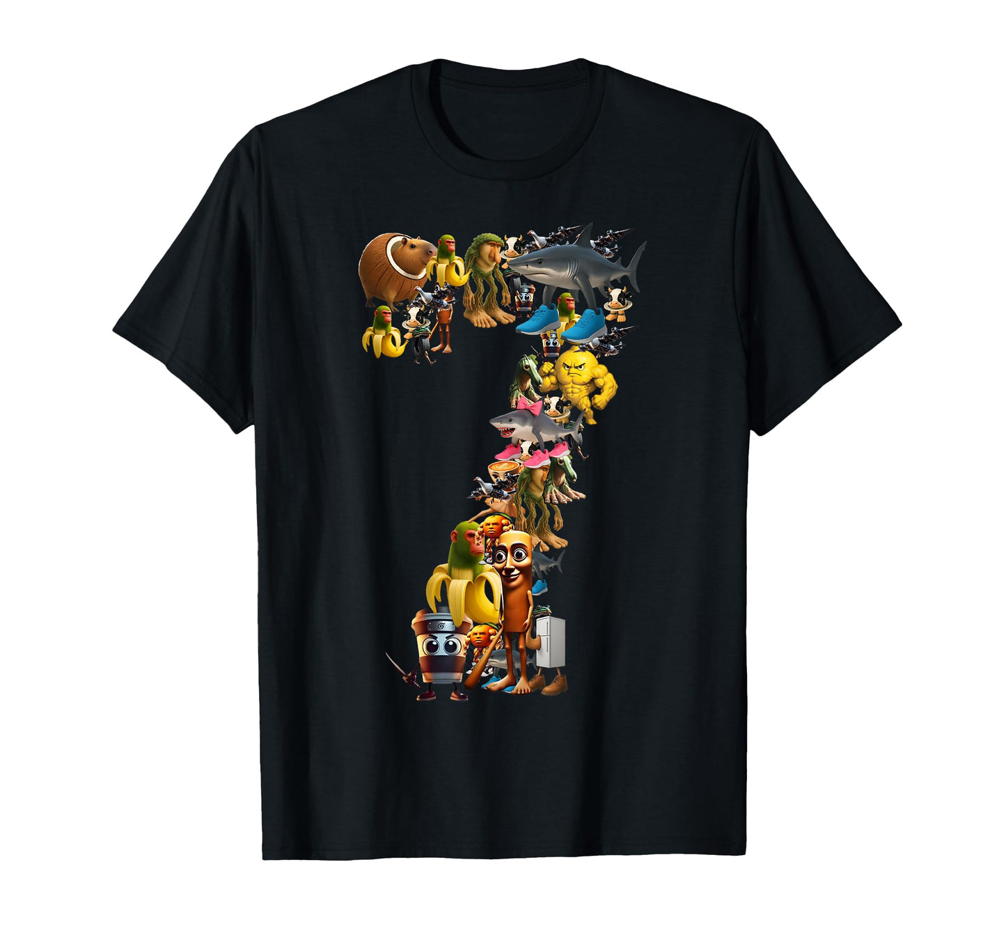 67 Six Seven Italian Brainrot Halloween Matching Costume T-Shirt