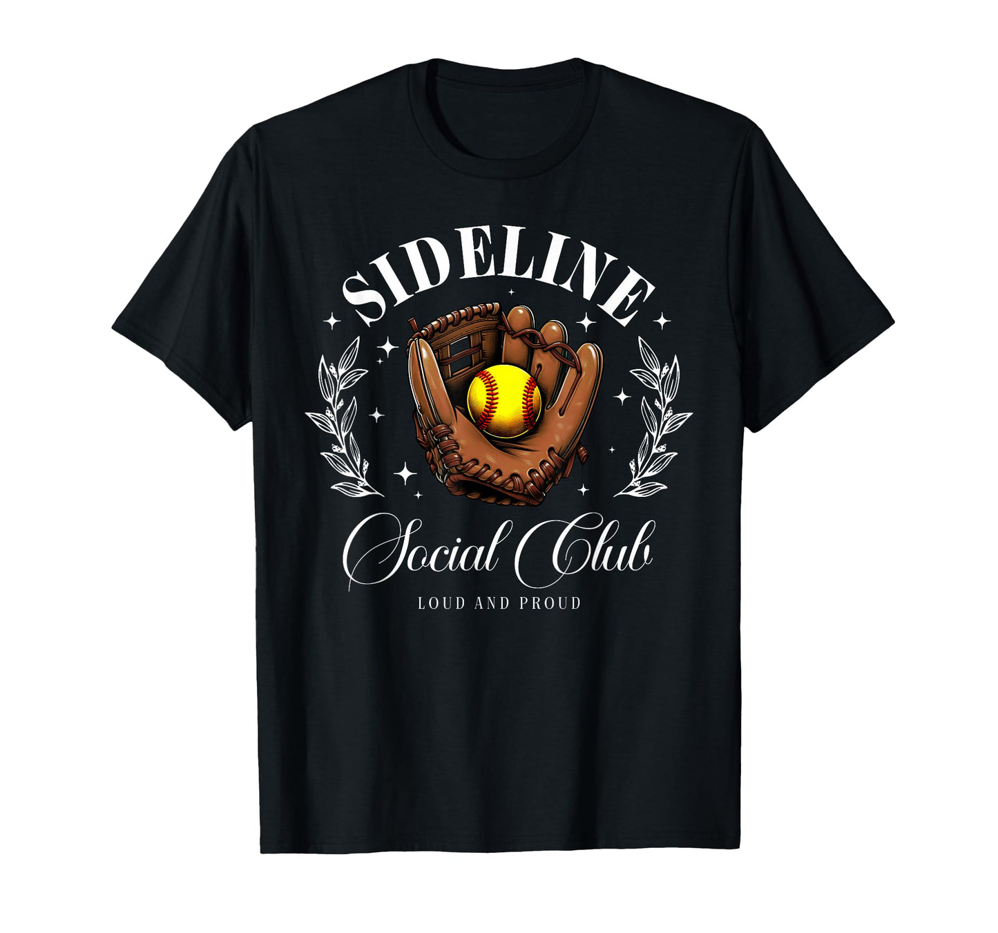Sideline Social Club Softball Mom Matching T-Shirt