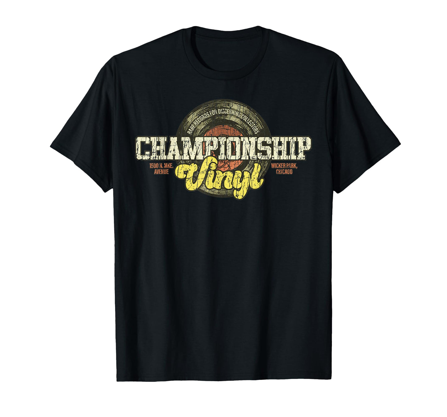 Vintage Music Lover Retro Quote Championship Vinyl Funny T-Shirt