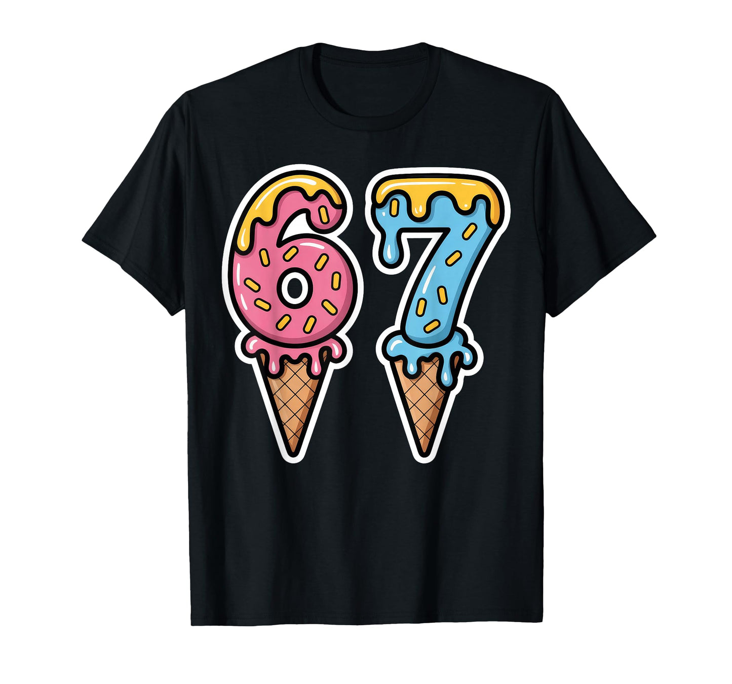 Mason 67 Ice Cream Cute Meme Six Seven T-Shirt