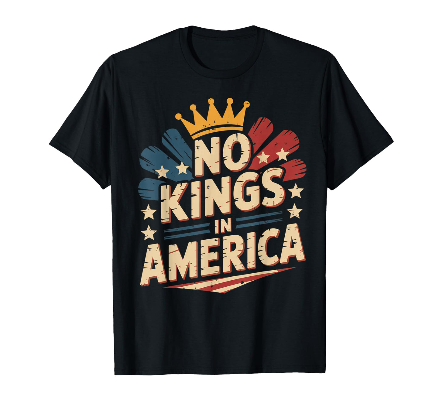 No Kings in America Protest Sign Defiant Voice No Kings USA T-Shirt