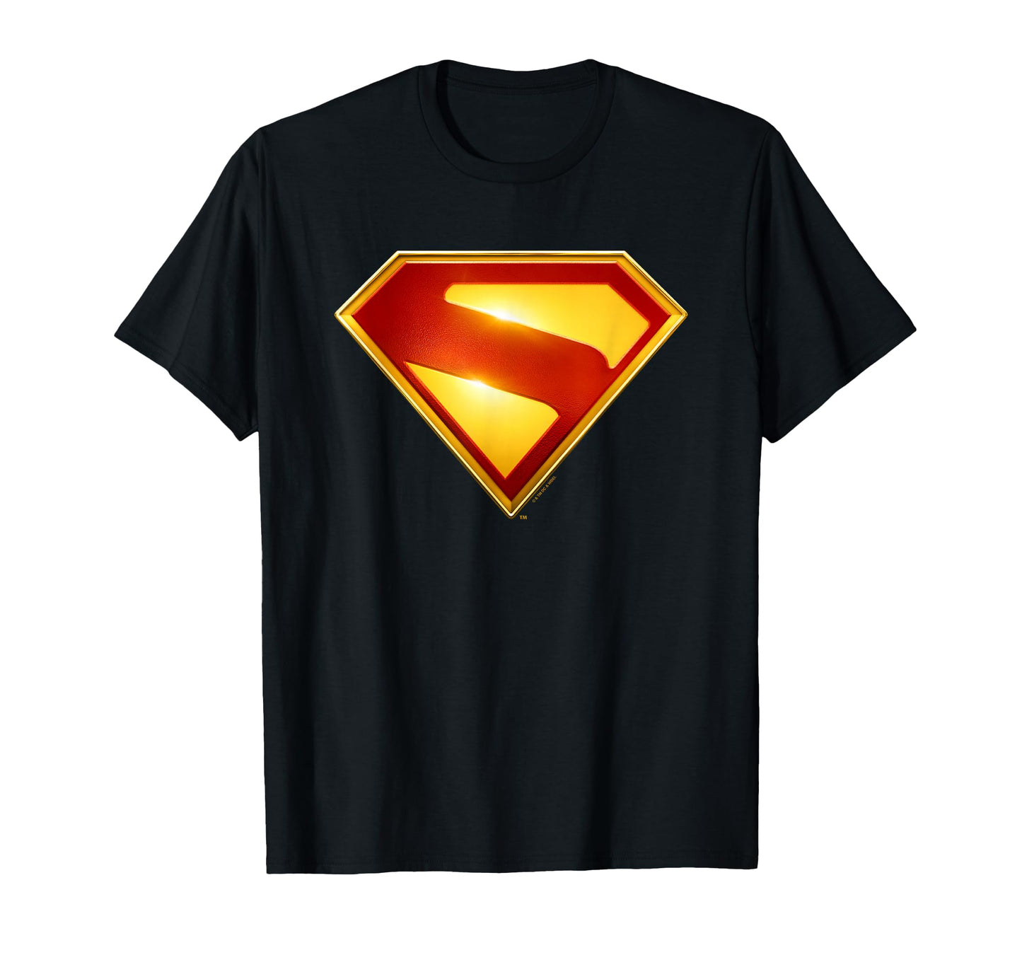 Superman (2025) Modern S-Shield Shiny Chest Emblem T-Shirt