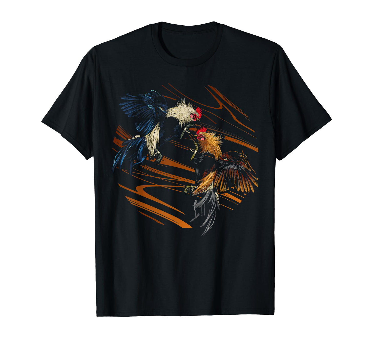 Peleas De Gallos Cockfighter Game Fowl Cockfighting Rooster T-Shirt, Black